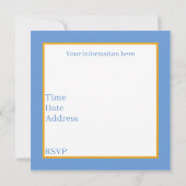 Schattigee gnoom chef-kok potluck party kaart (Achterkant)