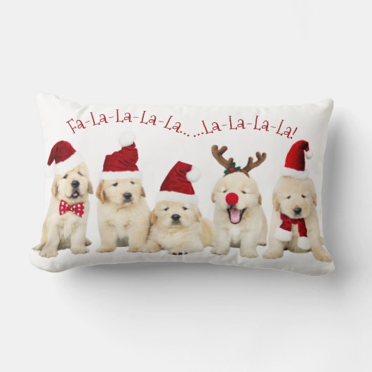 Schattigee Golden Lab Puppies, Hondenliefhebbers K Kussen (Voorkant)