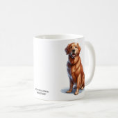 Schattigee Golden Retriever AI Art Mok (Voorkant rechts)