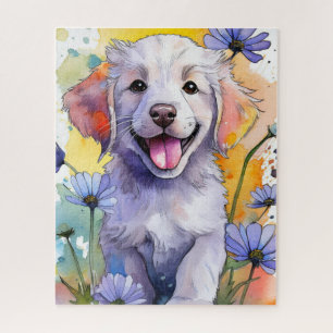 Schattigee Golden Retriever Puppy Puzzel