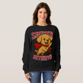 Schattigee Golden Retriever Superhero Unisex Man W Trui (Voorkant volledig)