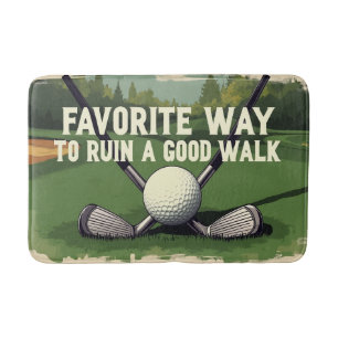 Schattigee Golfen Humor Badkamer Decor voor Fans Badmat