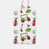 Schattigee golfkerst cadeaulabel (Achterkant)