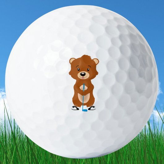 Schattigee Gopher Holding golfclub Golfballen