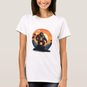Schattigee gorilla, grappige dierenliefhebber, moo t-shirt