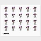 Schattigee Gothic Baby Ronde Sticker (Vel)
