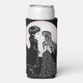 Schattigee Gotische Emo Kinder Kus Valentijnsdag (Seltzer Voorkant)