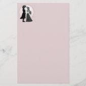 Schattigee Gotische Emo Kinder Kus Valentijnsdag Briefpapier (Voorkant)