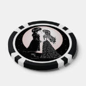 Schattigee Gotische Emo Kinder Kus Valentijnsdag Poker Chips (Enkel)