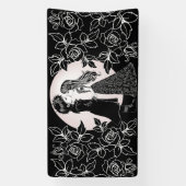 Schattigee Gotische Emo Kinder Kus Valentijnsdag Spandoek (Verticaal)