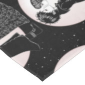 Schattigee Gotische Emo Kinder Kus Valentijnsdag Tafelkleed (Gekanteld)