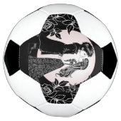 Schattigee Gotische Emo Kinder Kus Valentijnsdag Voetbal (Gedraaid)