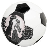 Schattigee Gotische Emo Kinder Kus Valentijnsdag Voetbal (Drie kwart)