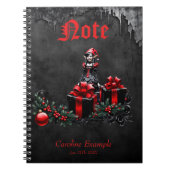 Schattigee gotische kerstelf. notitieboek (Voorkant)