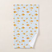 Schattigee goudvissen zwemmen in het water bad handdoek (Handdoek)