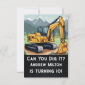 Schattigee graafmachine bouwmateriaal graafmachine kaart (Voorkant)