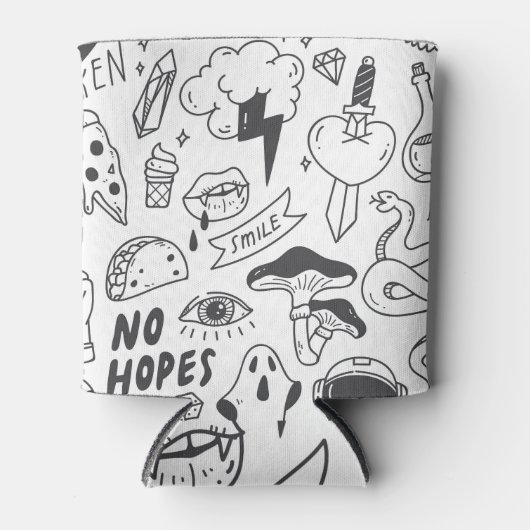 Schattigee Graffiti: Doodle Art Set. Blikjeskoeler (Voorkant)