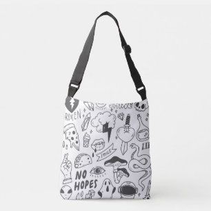 Schattigee Graffiti: Doodle Art Set. Crossbody Tas