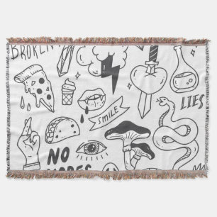 Schattigee Graffiti: Doodle Art Set. Deken
