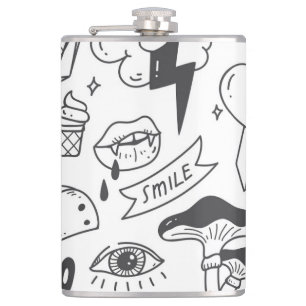 Schattigee Graffiti: Doodle Art Set. Heupfles