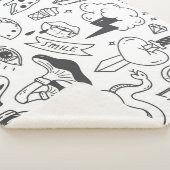 Schattigee Graffiti: Doodle Art Set. Sherpa Deken (3/4)