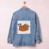 Schattigee grappige angstige pompoentaart - Grappi Denim Jacket (Hangar)