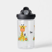 Schattigee grappige baby giraffe kinder waterfles (Voorkant)