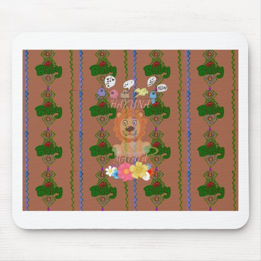 Schattigee Grappige Baby Lion King: Hakuna Matata Muismat (Voorkant)