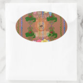 Schattigee Grappige Baby Lion King: Hakuna Matata Ovale Sticker (Tas)