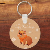 Schattigee grappige capibara sleutelhanger (Voorkant)