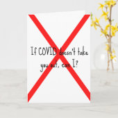 Schattigee, grappige Covid Valentijns Kaart (Gele Bloem)