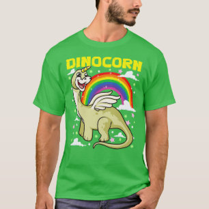 Schattigee Grappige Dinocorn Eenhoorn T-shirt