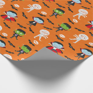 Schattigee grappige Dracula Halloween Vampire op s Cadeaupapier