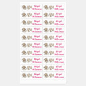 Schattigee grappige eekhoorns cartoon gepersonalis labels (Vel)