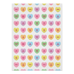 Schattigee grappige girly aangepaste conversatie s perfect poster