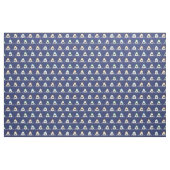 Schattigee grappige haaien op donkerblauw stof (Fat Quarter)