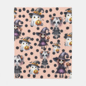 Schattigee Grappige Halloween Fleece Deken (Voorkant)