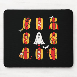 Schattigee Grappige Halloweiners Hot Dog Ghosts Ha Muismat