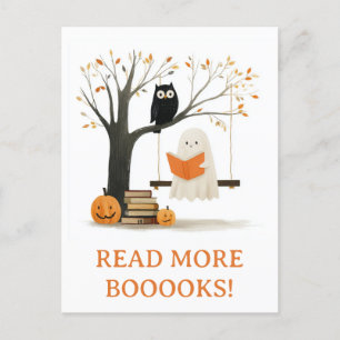 Schattigee Grappige Herfst Herfst Halloween Ghost Briefkaart