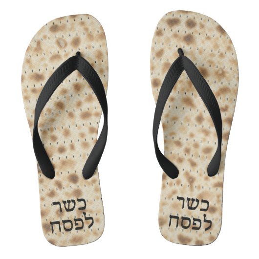 Schattigee Grappige Matzah Hebreeuwse Kosjer voor Teenslippers (Voetbed)