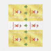 Schattigee Grappige Moderne Rudolph Kerstbomen Fleece Deken (Voorkant)