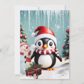 Schattigee grappige pinguïn. kaart (Achterkant)