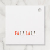 Schattigee Grappige Rode Winter Knetterende Kerst  Bedankjes Labels (Achterkant)