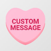 Schattigee grappige roze aangepaste bericht conver raamsticker (Vel)