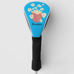 Schattigee grappige springen popcorn cartoon golfheadcover