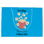 Schattigee grappige springen popcorn cartoon groot cadeauzakje (Achterkant)