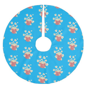 Schattigee grappige springen popcorn cartoon kerstboom rok