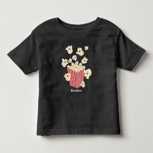 Schattigee grappige springen popcorn cartoon kinder shirts