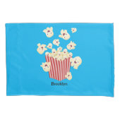 Schattigee grappige springen popcorn cartoon kussensloop (Voorkant)