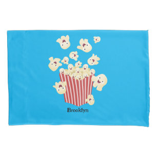 Schattigee grappige springen popcorn cartoon kussensloop